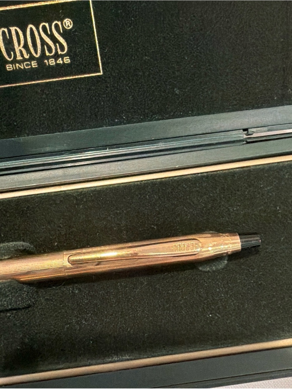 Rose Gold Retractable Ballpoint Pen